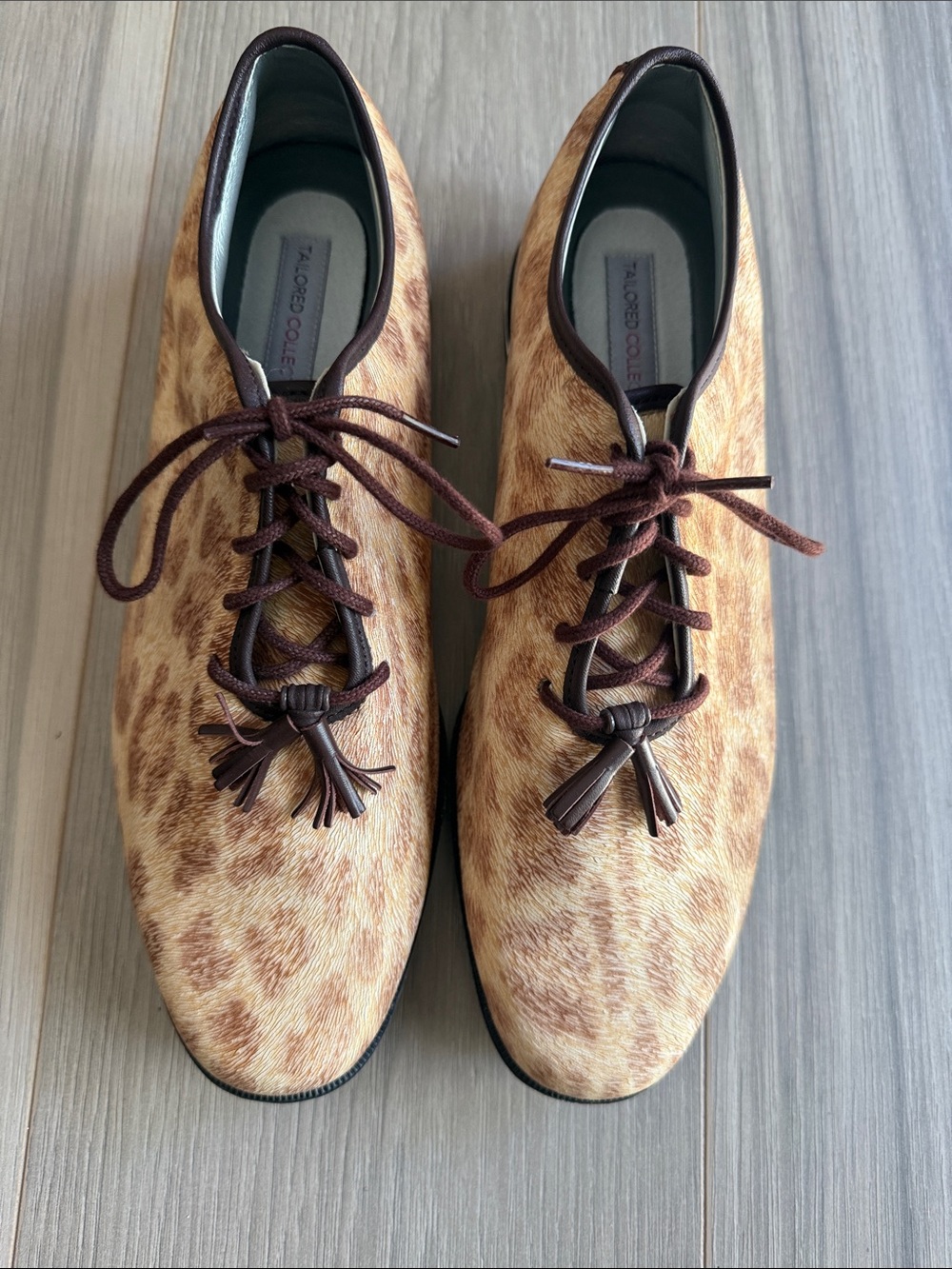 NWOT Footjoy Women's Tailored Collection Cheetah Print Golf Shoes Size 8.5